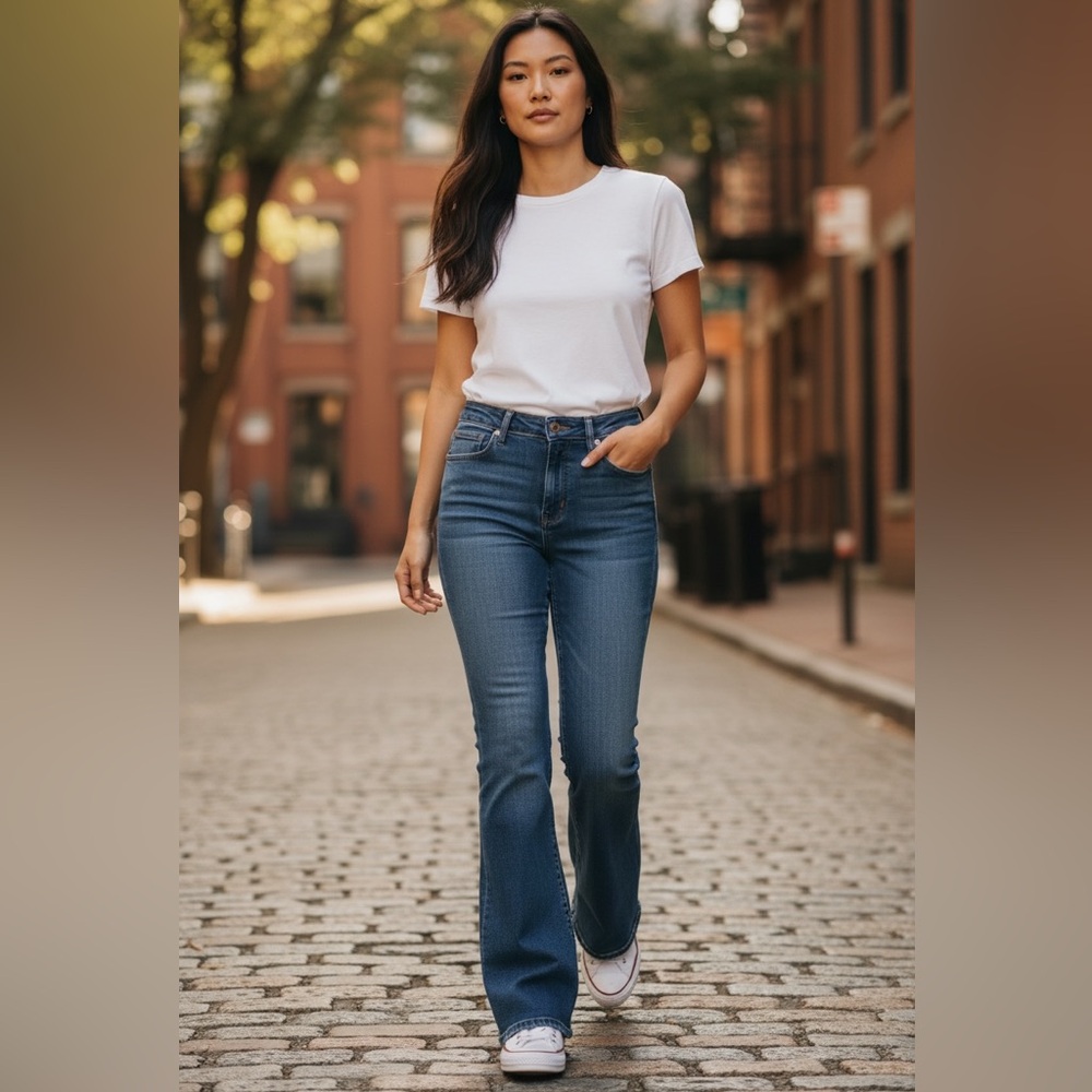 Madewell Blue High-Rise Flare Jeans